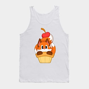 Fox Ice cream cone Cherry Tank Top